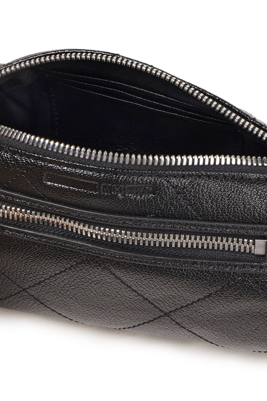 MCQ ALEXANDER MCQUEEN Quilted pebbled-leather shoulder bag