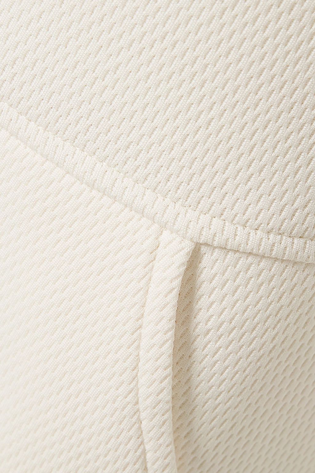 TWENTY MONTRÉAL Olympic satin-trimmed cotton-blend mesh jumpsuit