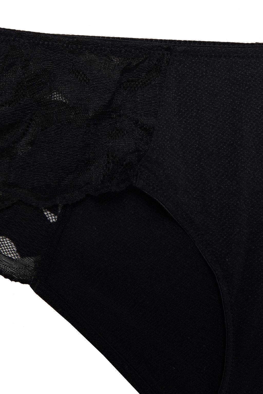 WACOAL Stretch-Leavers lace and jersey mid-rise briefs