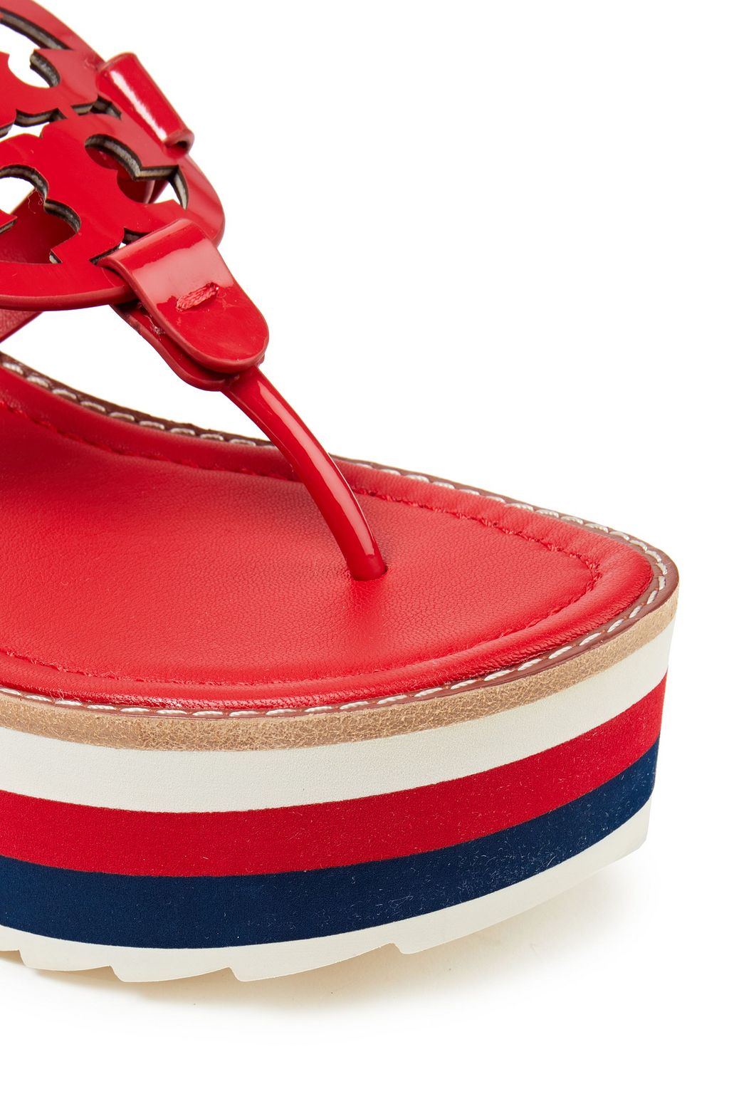 TORY BURCH Miller 60 logo-embellished leather platform sandals