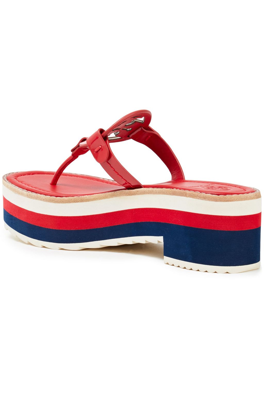 TORY BURCH Miller 60 logo-embellished leather platform sandals