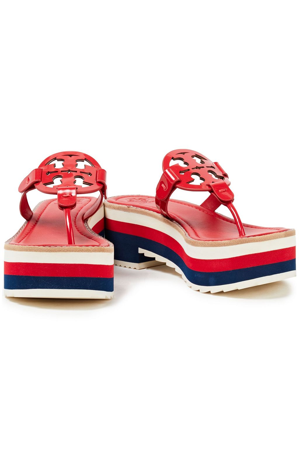 TORY BURCH Miller 60 logo-embellished leather platform sandals