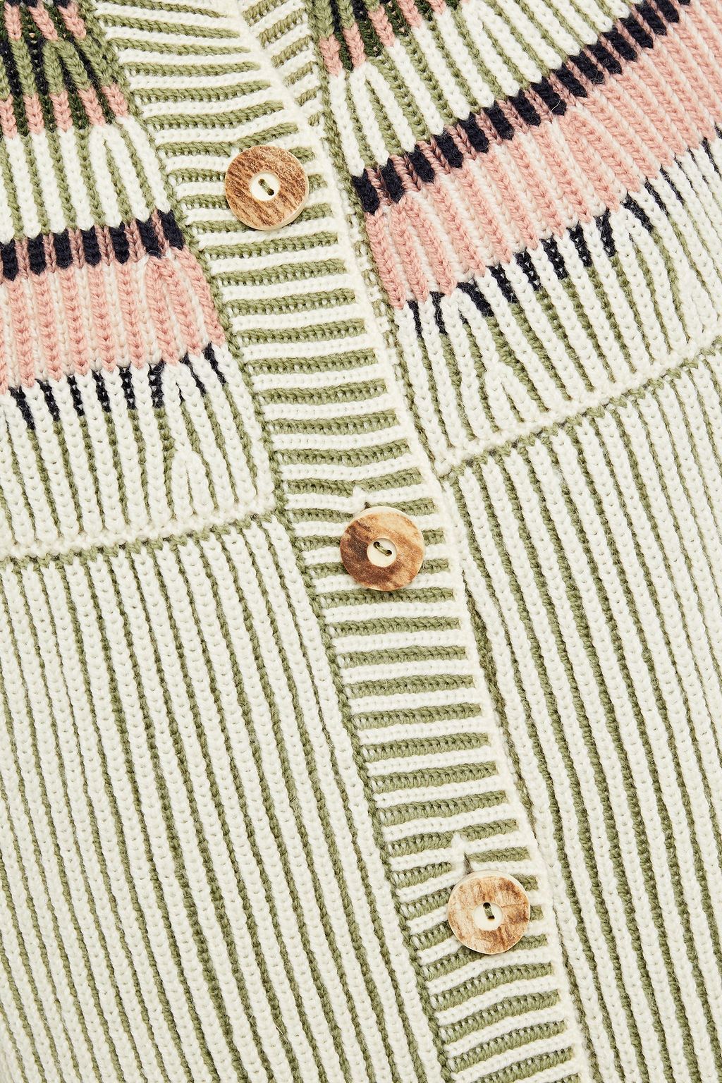 M MISSONI Ribbed wool-jacquard cardigan