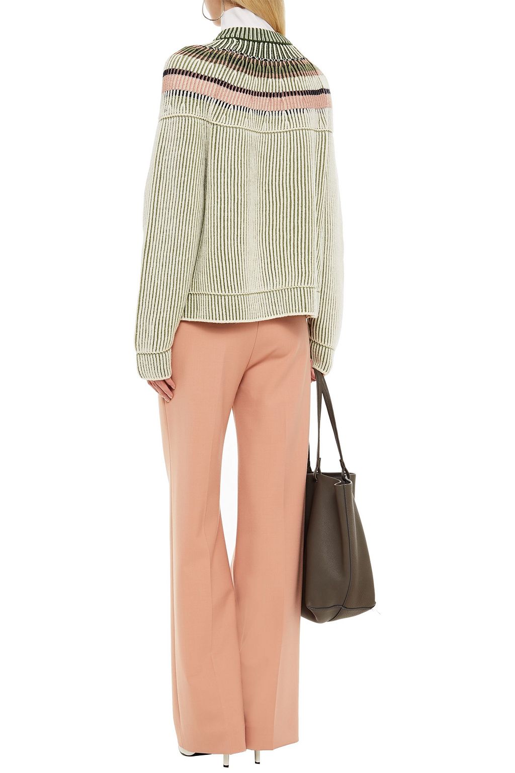 M MISSONI Ribbed wool-jacquard cardigan