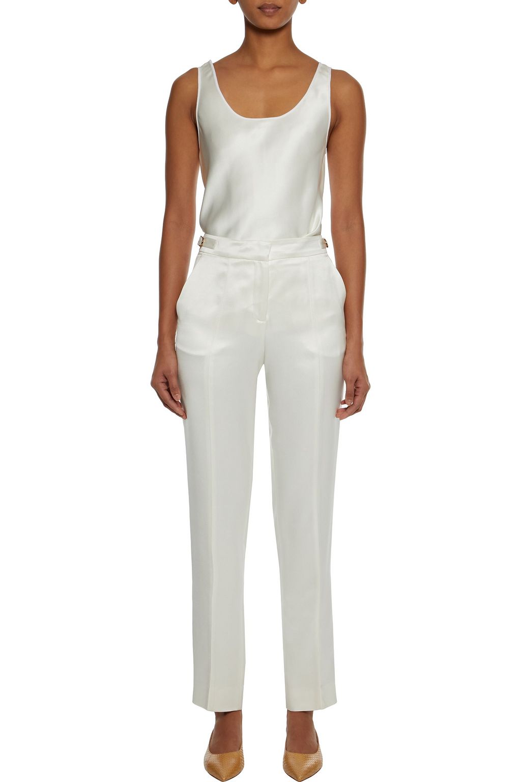 GABRIELA HEARST Francisco silk-satin straight-leg pants
