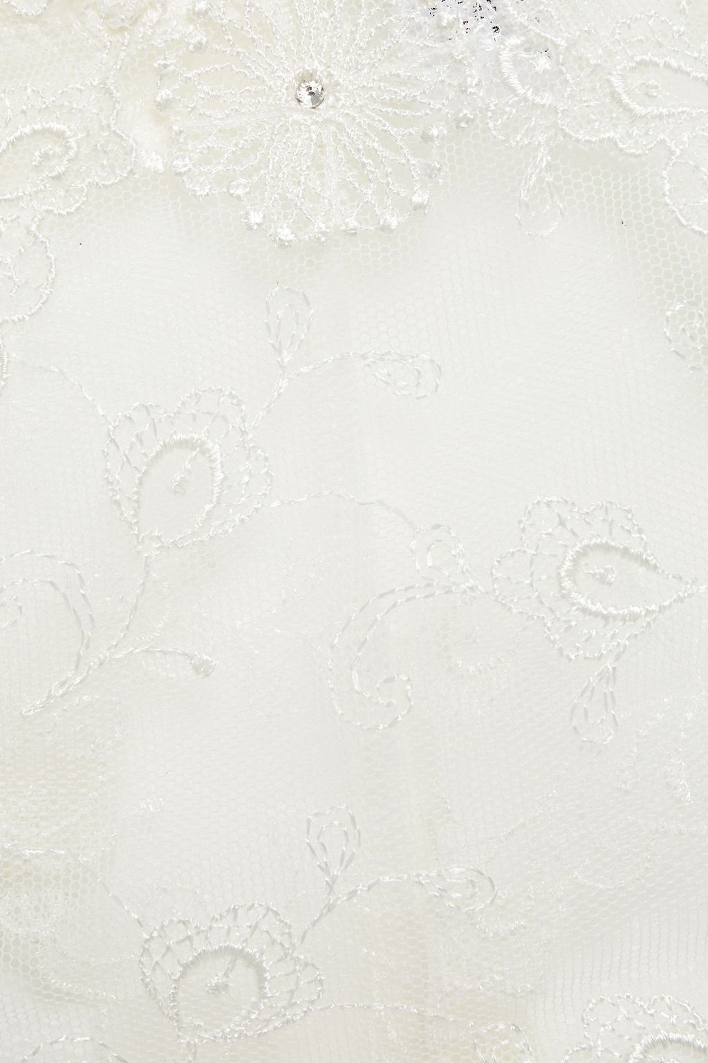 WACOAL Opulence crystal-embellished stretch-lace mid-rise thong