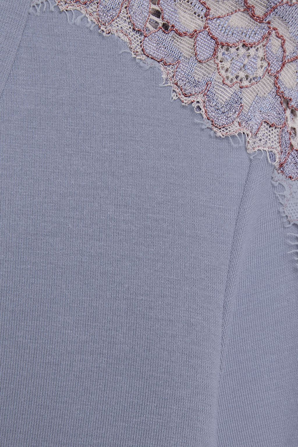 COSABELLA Lace-trimmed modal-blend jersey pajama top