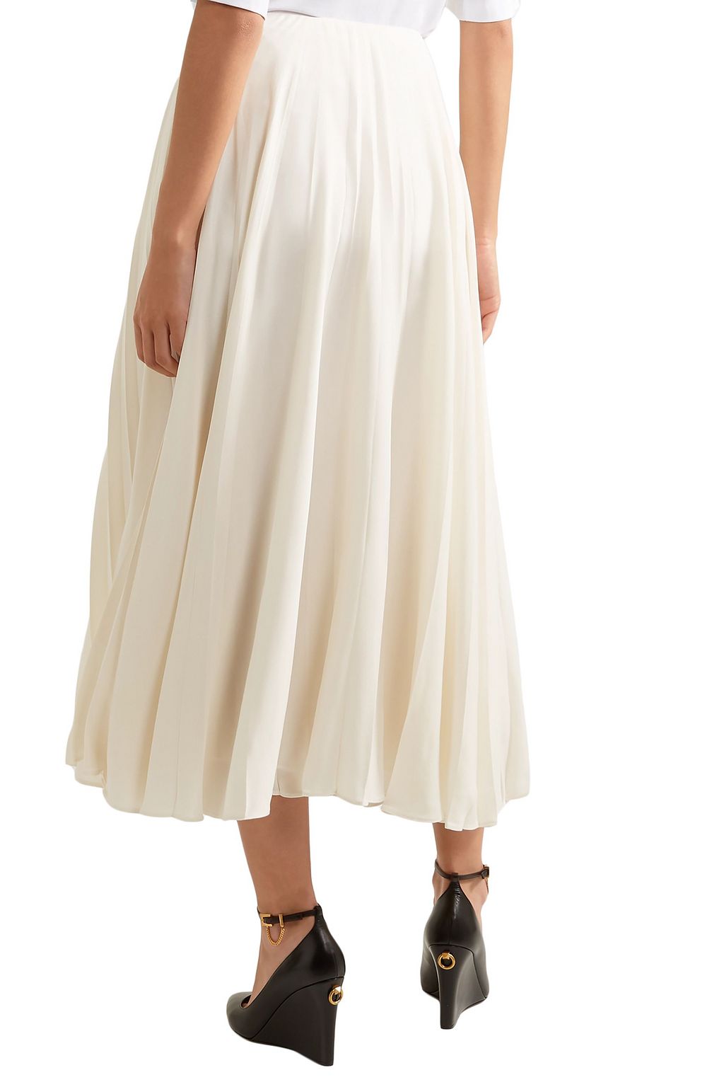 VALENTINO GARAVANI Silk-chiffon midi skirt