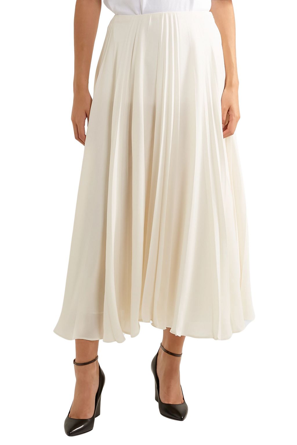 VALENTINO GARAVANI Silk-chiffon midi skirt