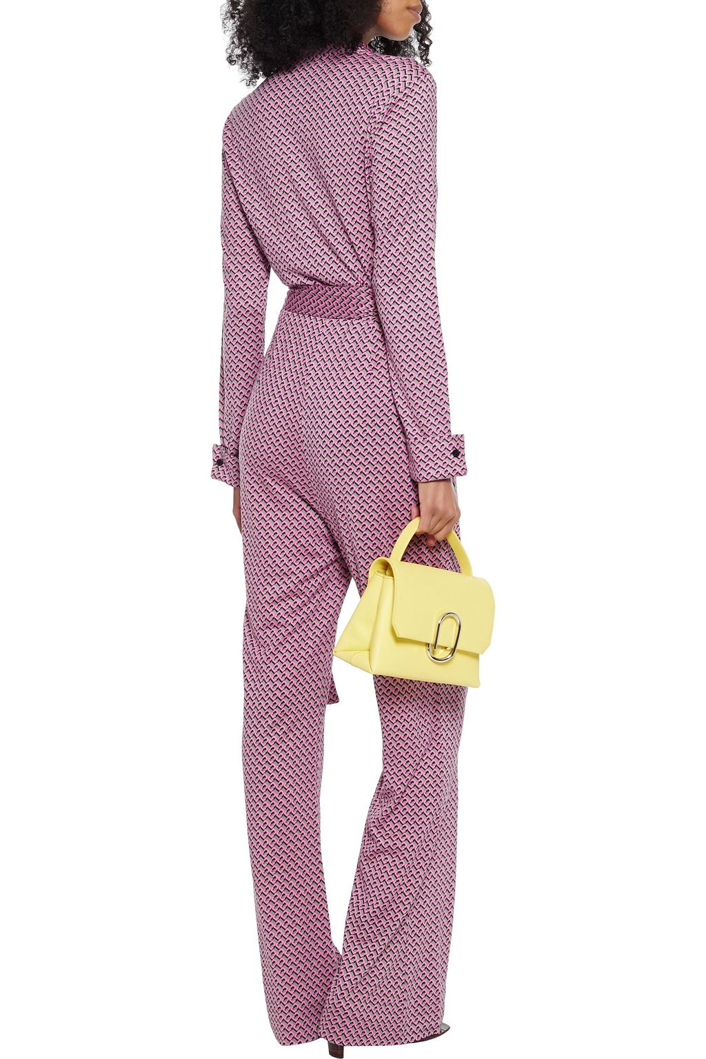 DIANE VON FURSTENBERG Michele wrap-effect printed silk-jersey jumpsuit