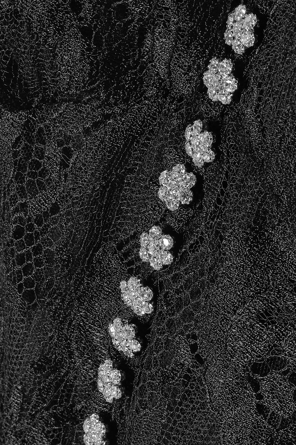 DOLCE&GABBANA Appliquéd embellished lace gown