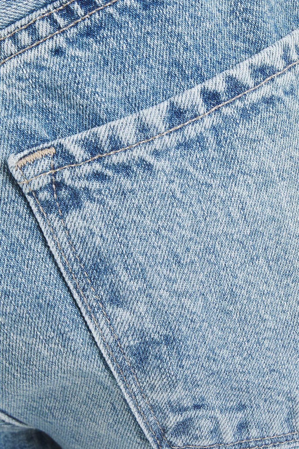 J BRAND Faded high-rise wide-leg jeans