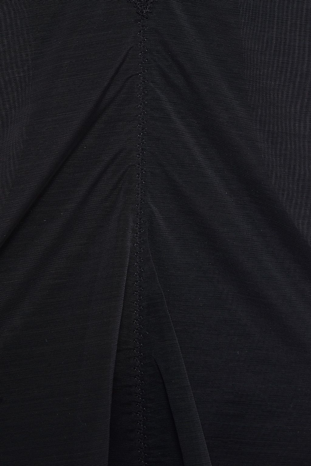 WACOAL Vision lace-trimmed satin-jersey and stretch-tulle bodysuit