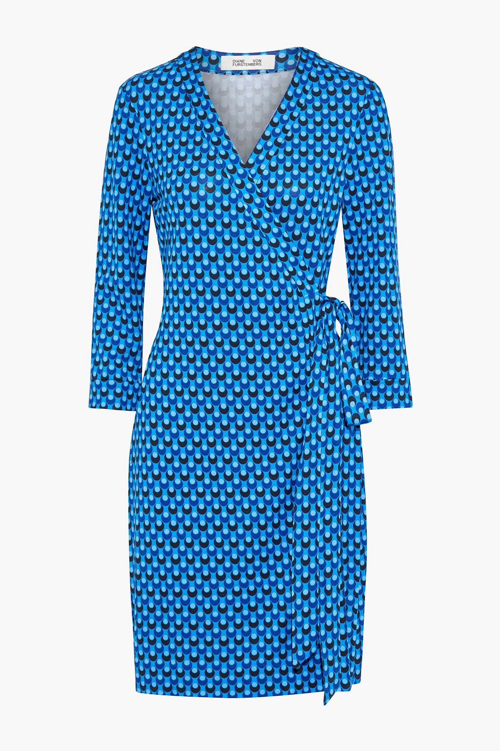 Julian printed silk-jersey wrap dress ...