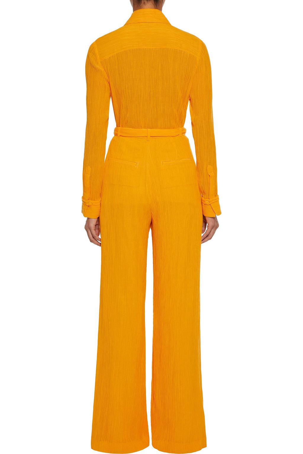 GABRIELA HEARST Plissé cotton and silk-blend shirt