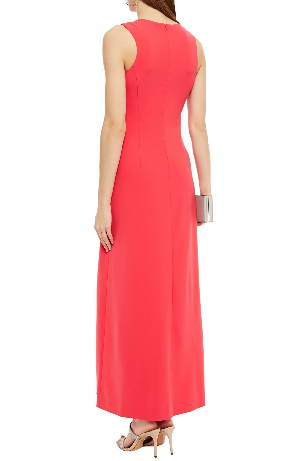 BOUTIQUE MOSCHINO Bow-embellished stretch-cady maxi dress