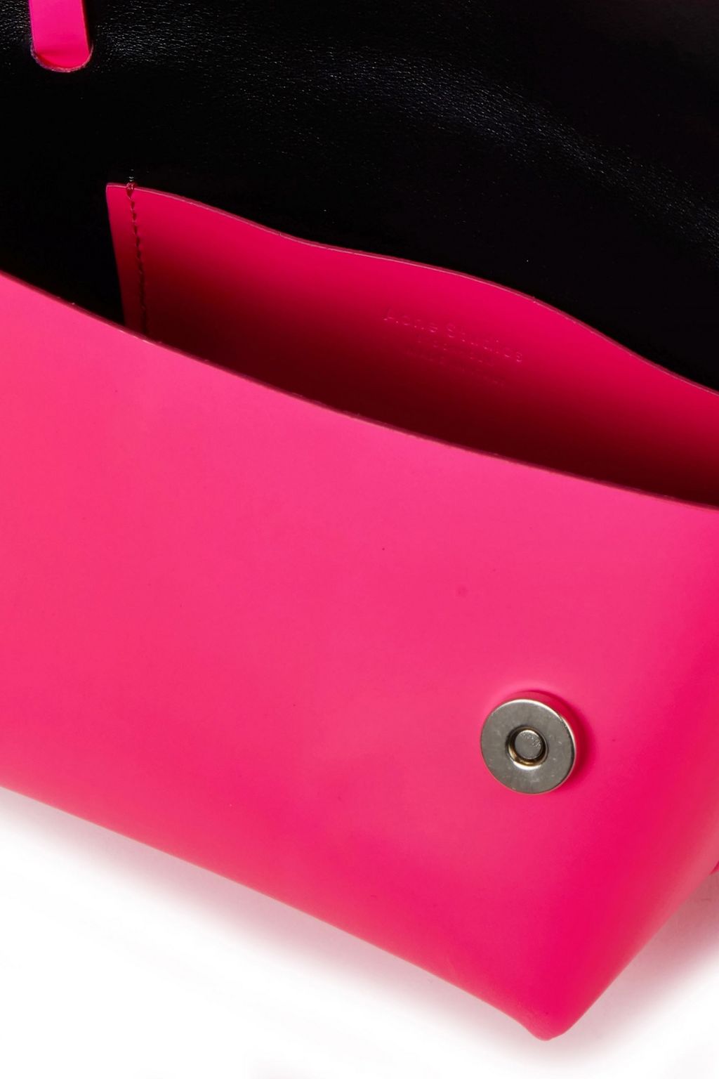 ACNE STUDIOS Mini neon leather shoulder bag THE