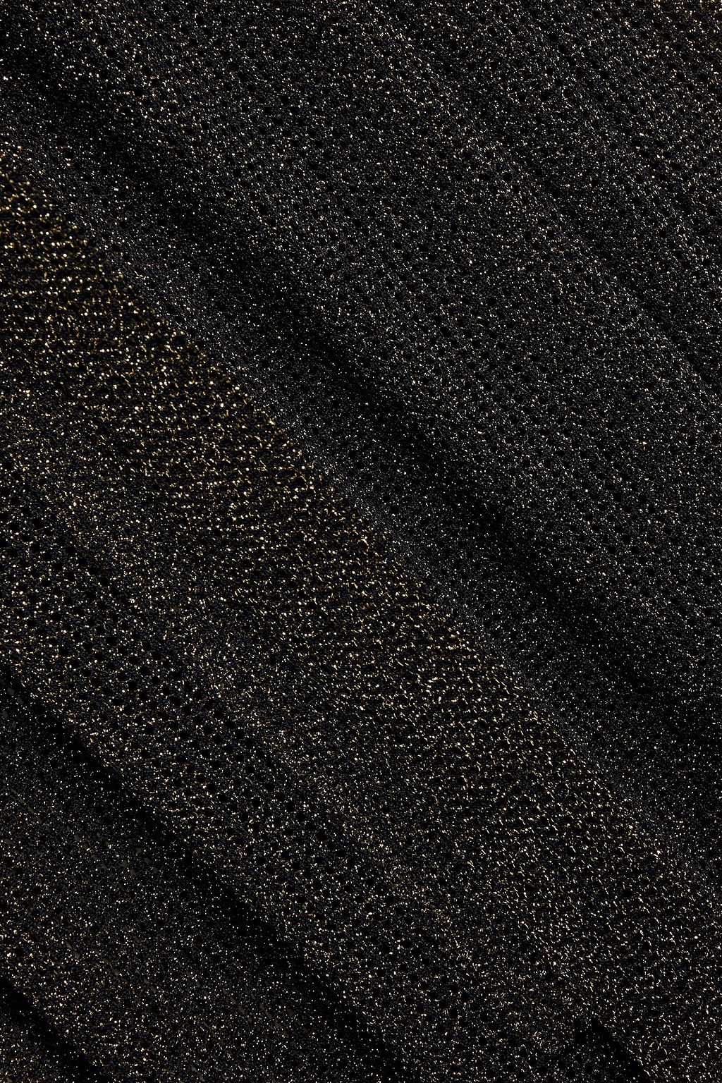 MISSONI Wrap-effect metallic crochet-knit wide-leg jumpsuit