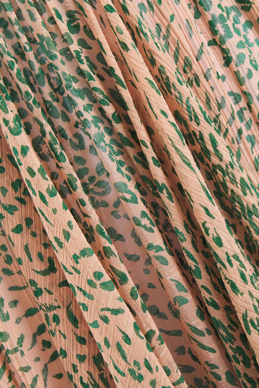 MISSONI Gathered printed cotton and silk-blend georgette maxi dress