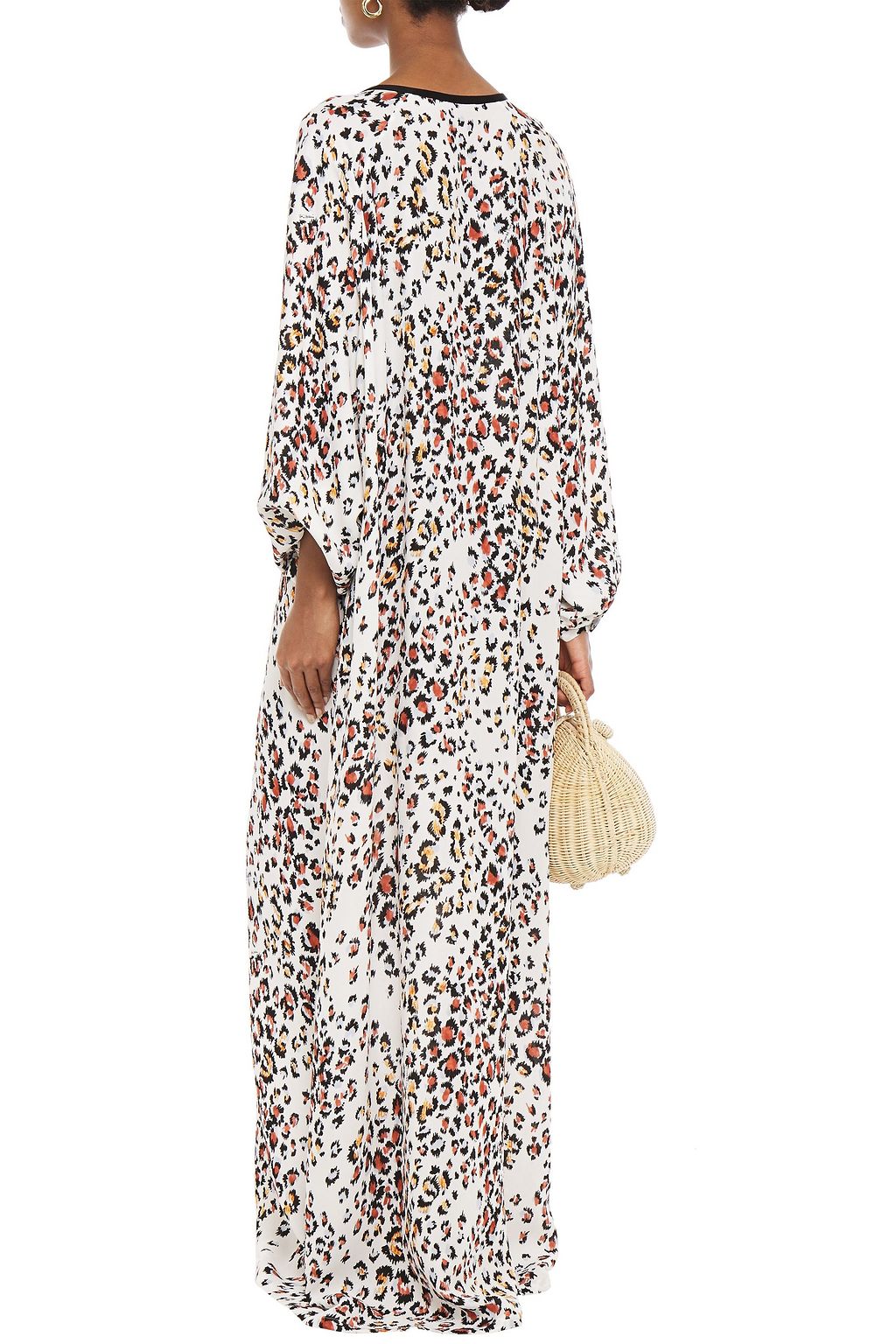 MISSONI Leopard-print crepe kaftan