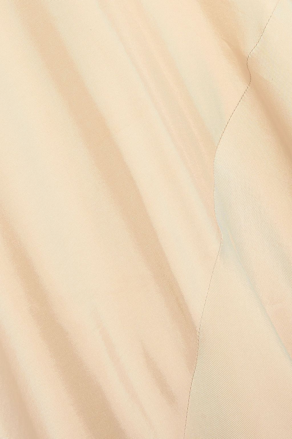CHLOÉ One-sleeve frayed satin maxi dress