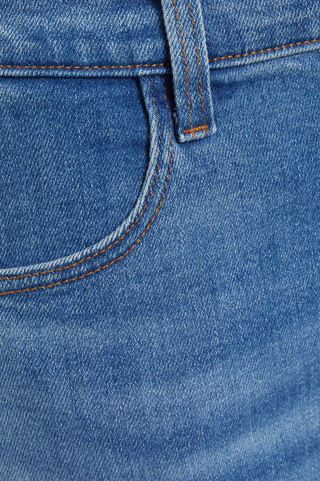 J BRAND Cropped high-rise skinny jeans