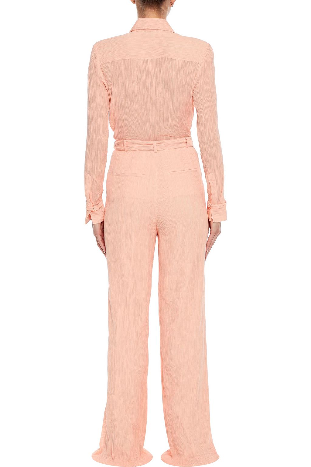 GABRIELA HEARST Plissé cotton and silk-blend shirt