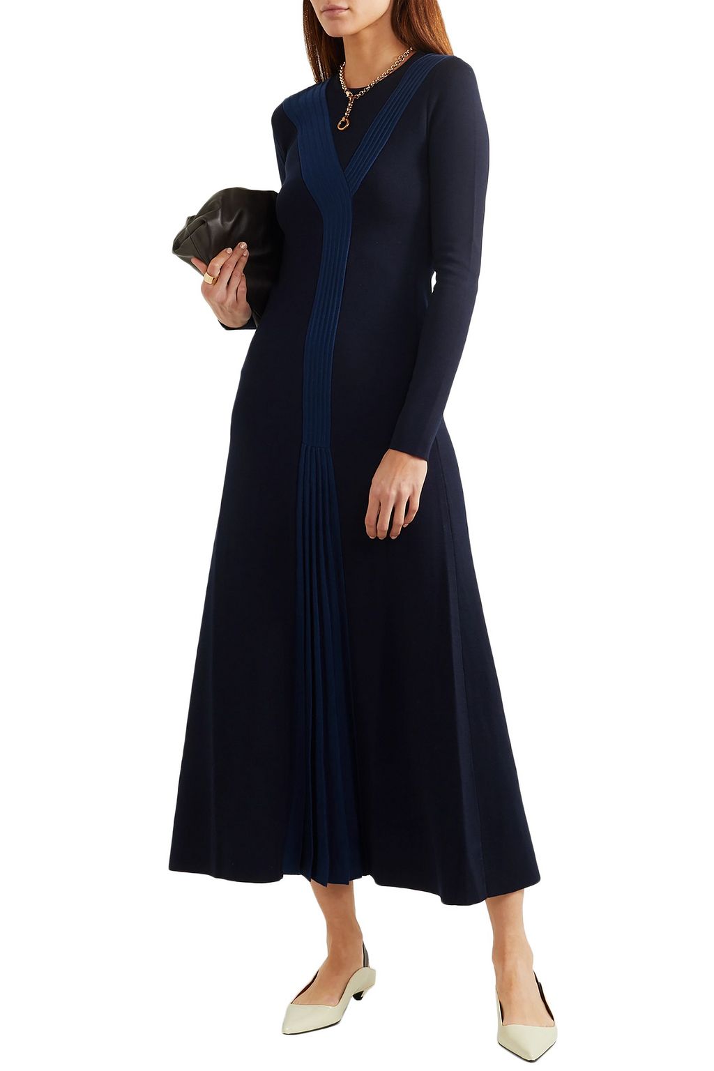 GABRIELA HEARST Boris pleated wool-blend maxi dress