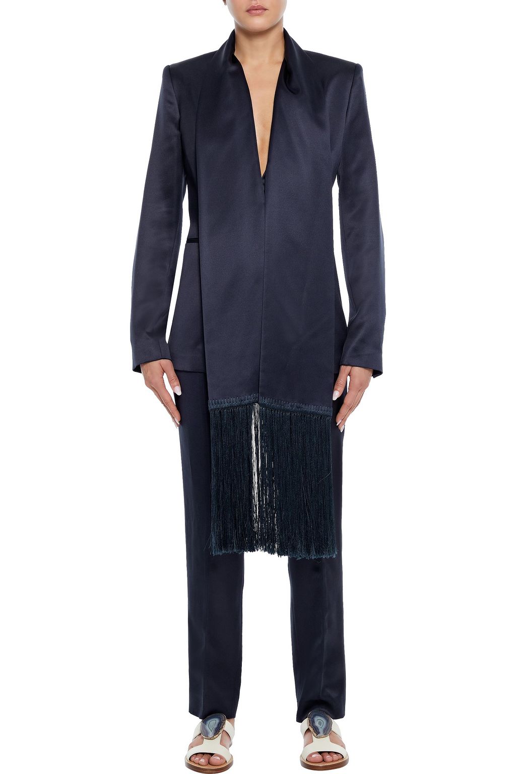 GABRIELA HEARST Francisco silk-satin straight-leg pants