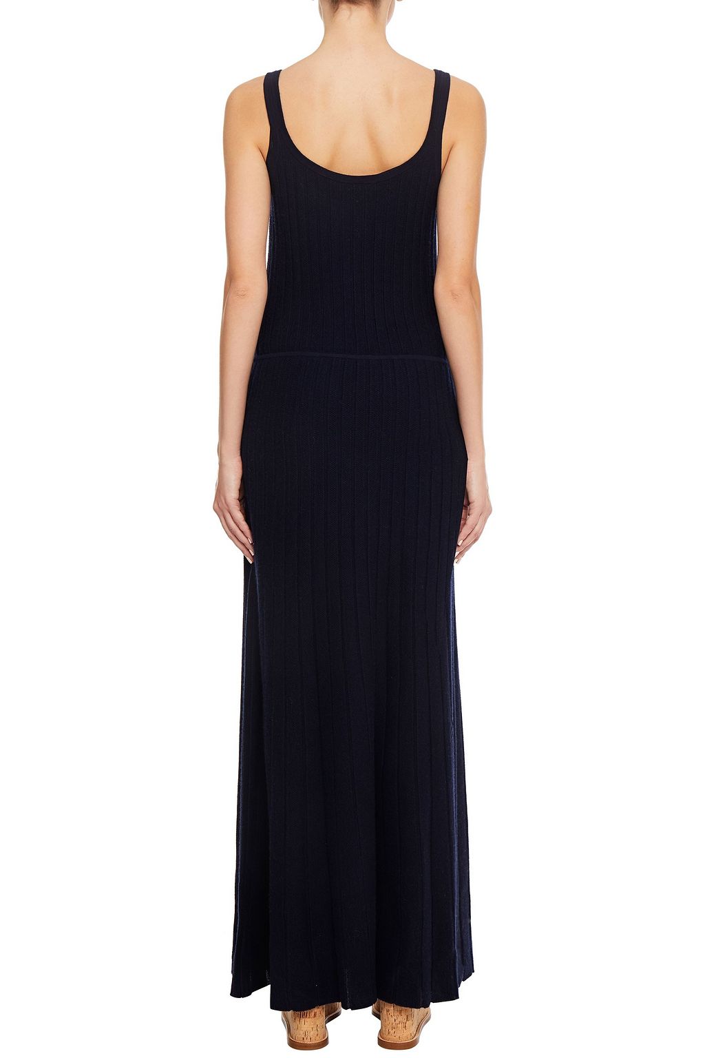 GABRIELA HEARST Josephine pointelle-knit cashmere and silk-blend maxi dress