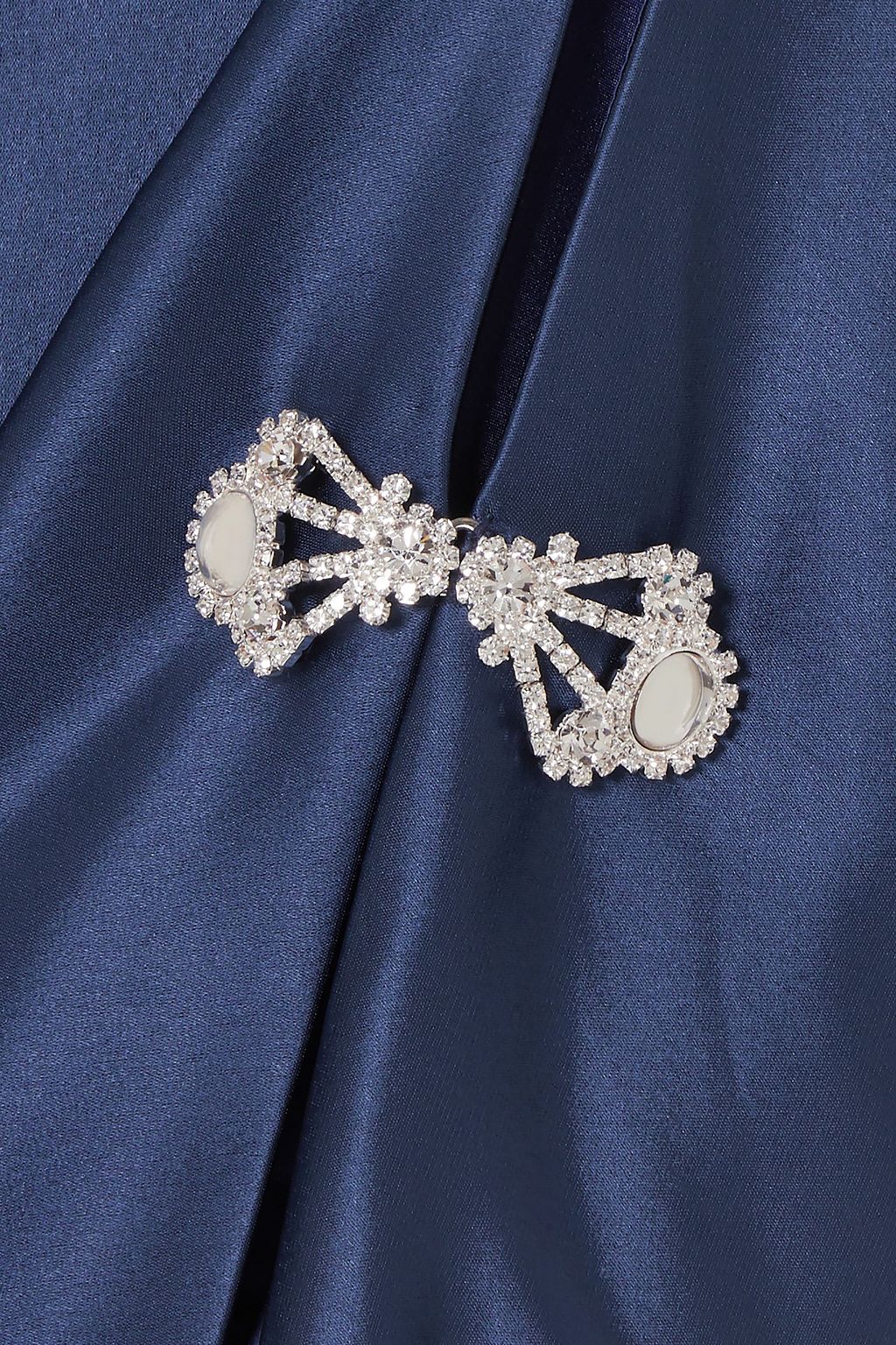 ALEXIS MABILLE Embellished cold-shoulder satin gown