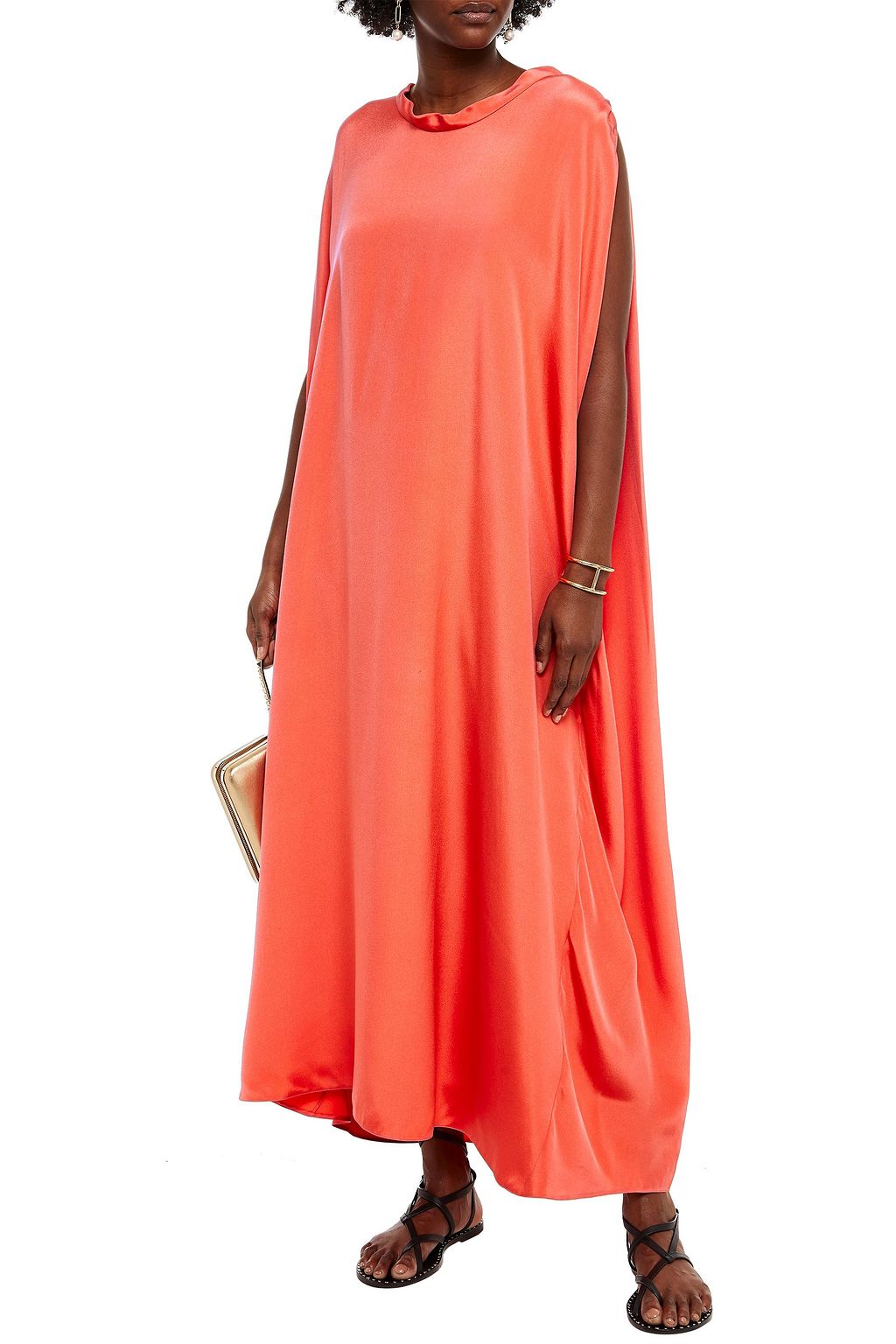 VALENTINO GARAVANI Silk-cady midi dress