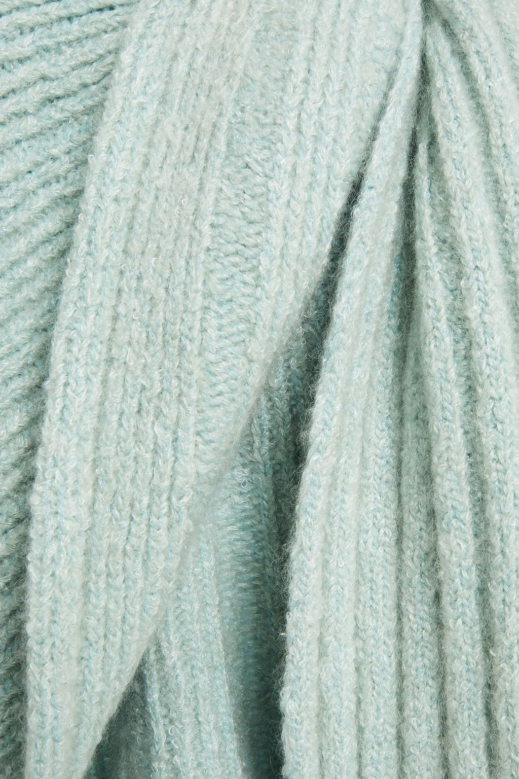 MISSONI Draped ribbed-knit cape