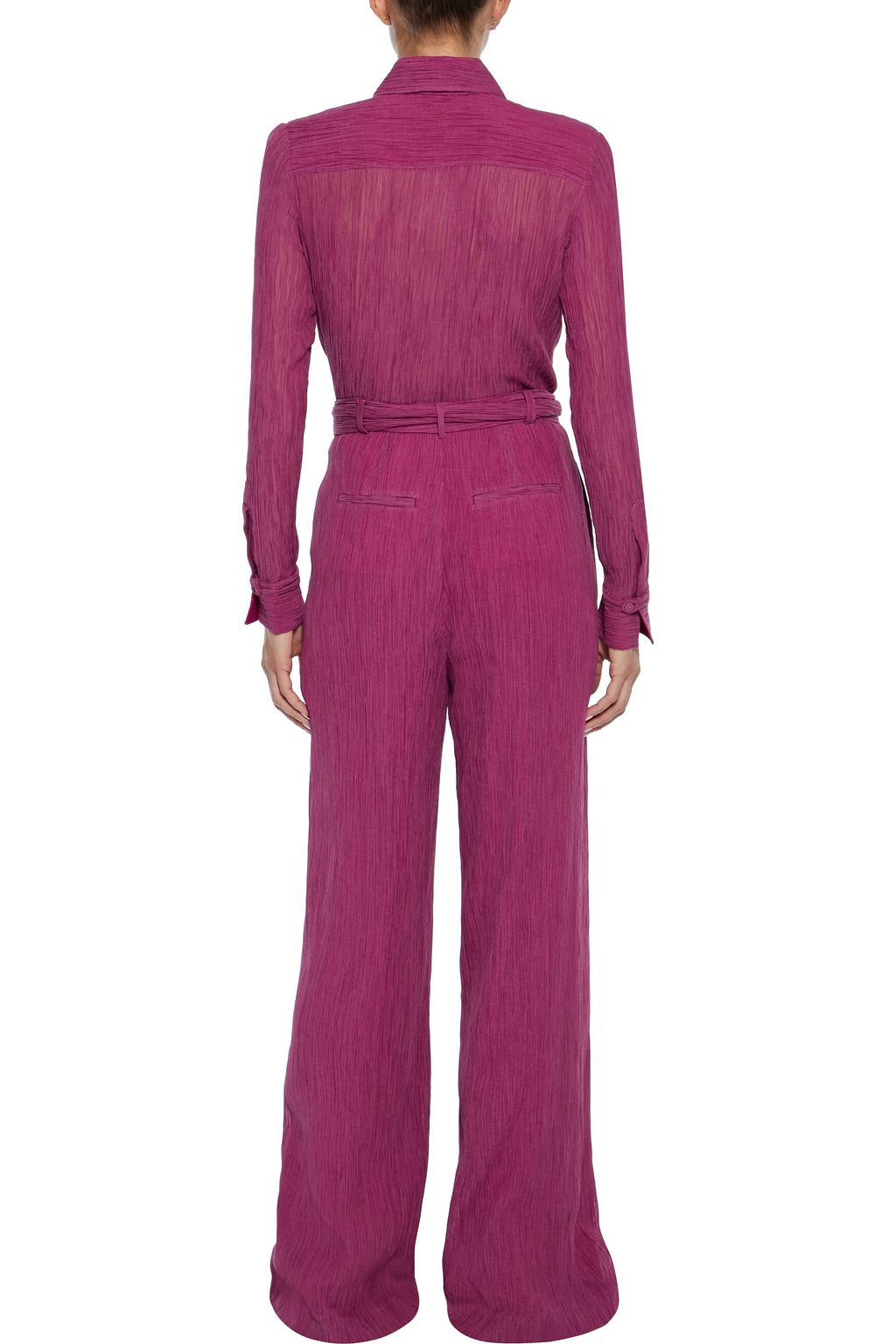 GABRIELA HEARST Plissé cotton and silk-blend shirt