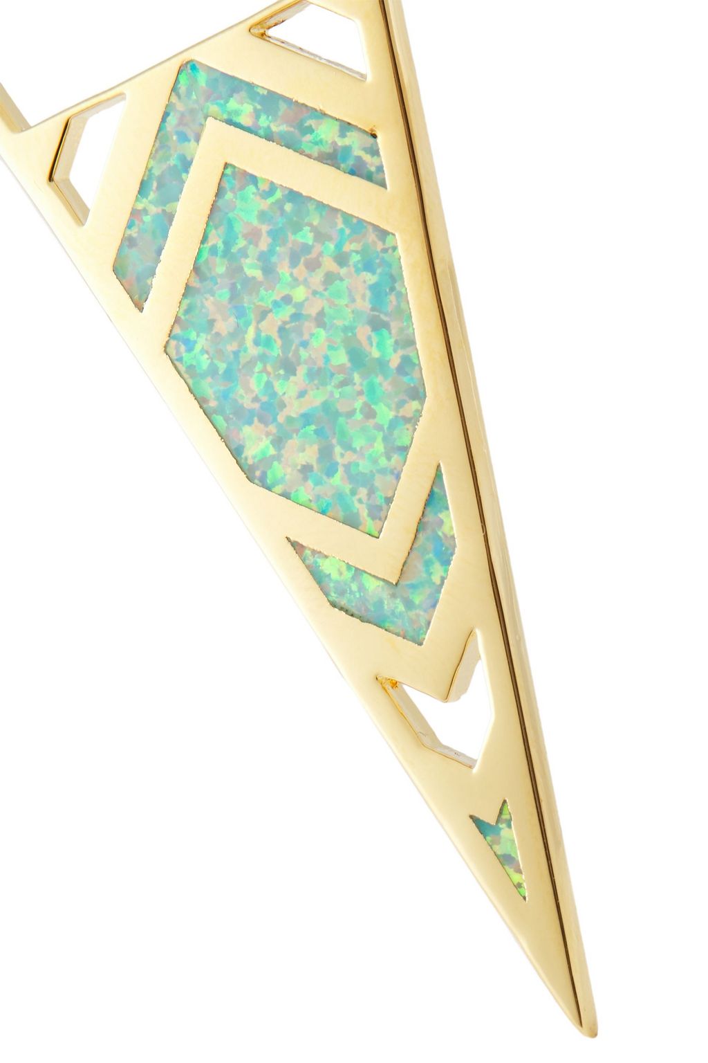 NOIR JEWELRY 14-karat gold-plated stone earrings