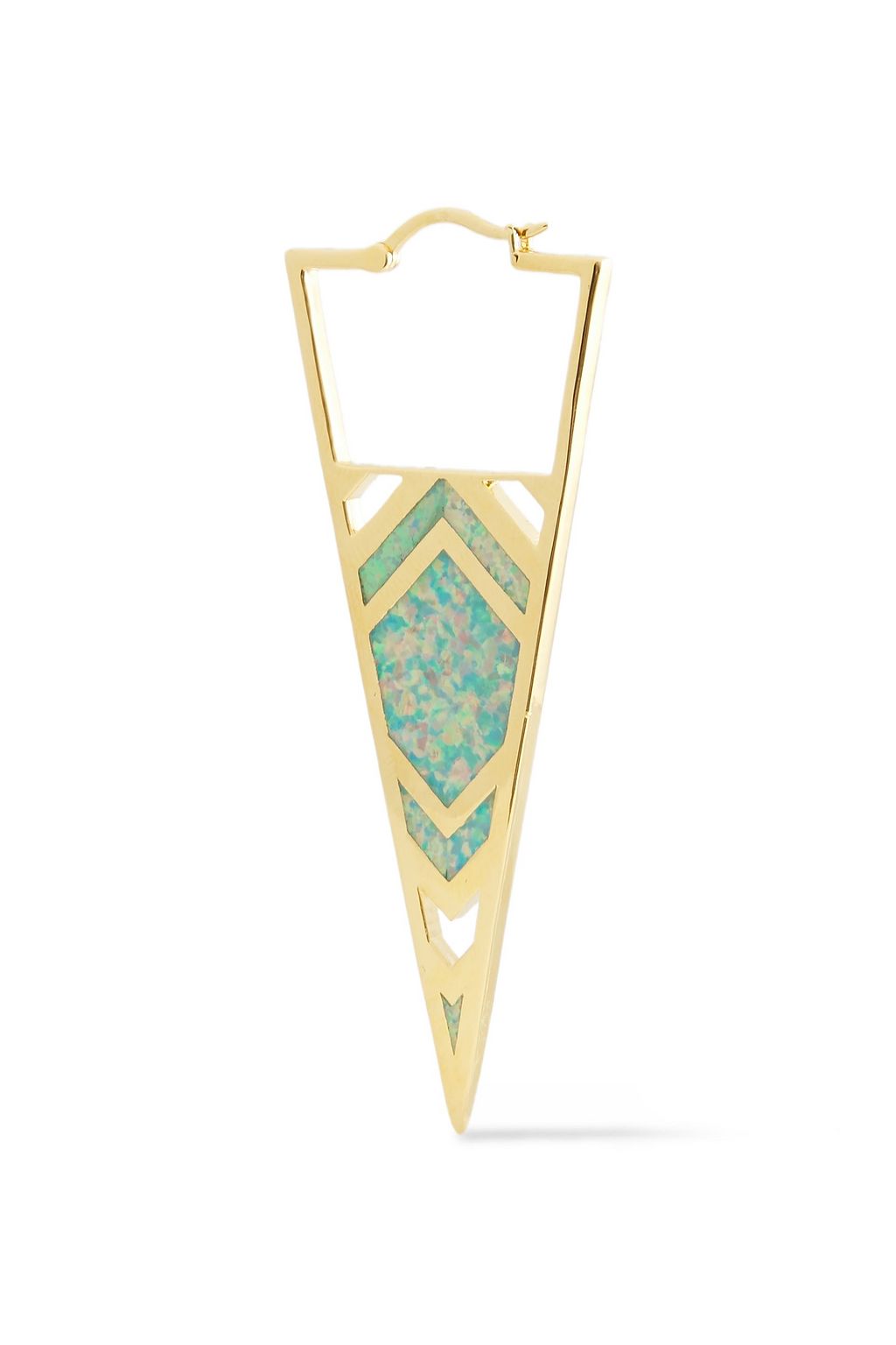 NOIR JEWELRY 14-karat gold-plated stone earrings