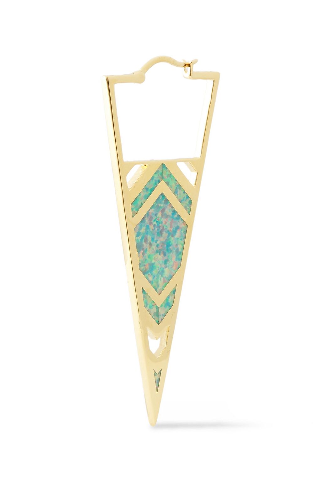 NOIR JEWELRY 14-karat gold-plated stone earrings