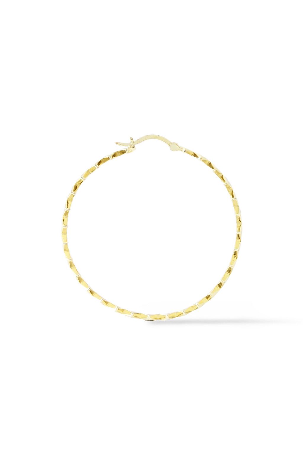 NOIR JEWELRY 14-karat gold-plated resin hoop earrings