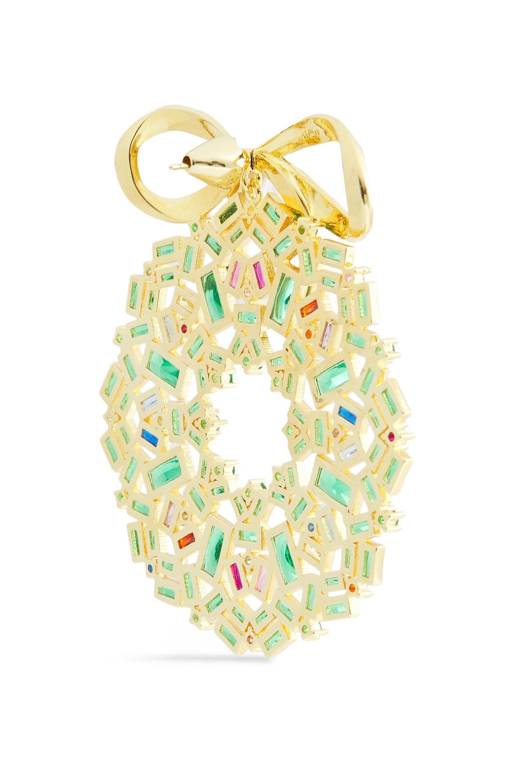 NOIR JEWELRY Gold-tone crystal earrings