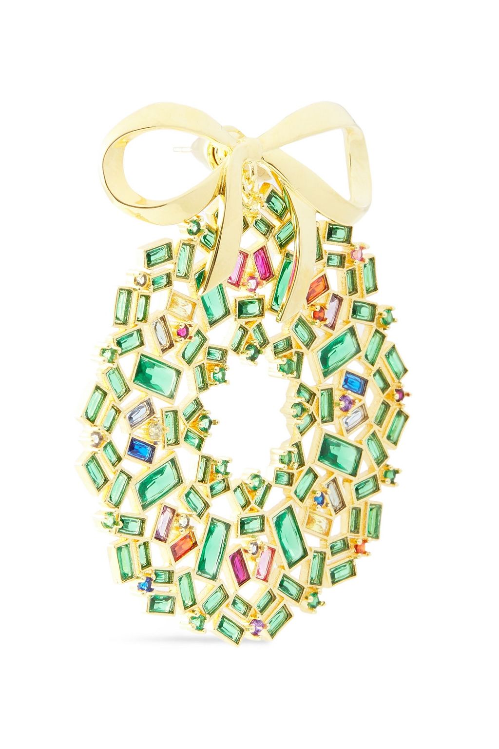 NOIR JEWELRY Gold-tone crystal earrings