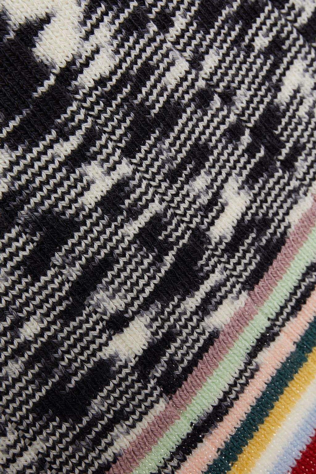 MISSONI Pleated wool mini skirt