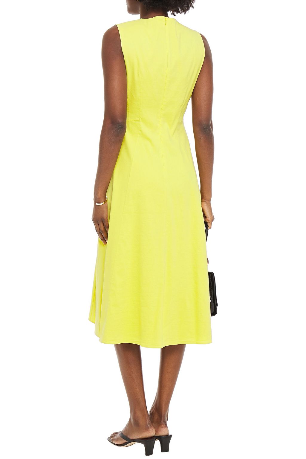 THEORY Linen-blend midi dress