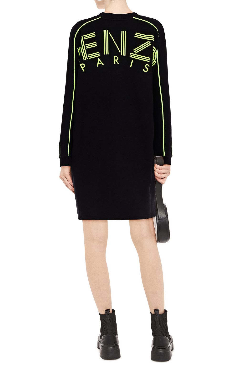 KENZO Logo-print French cotton-terry mini dress