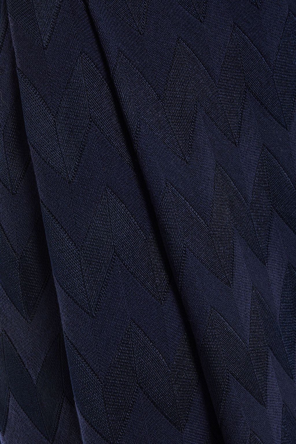 MISSONI Pleated jacquard-knit skirt