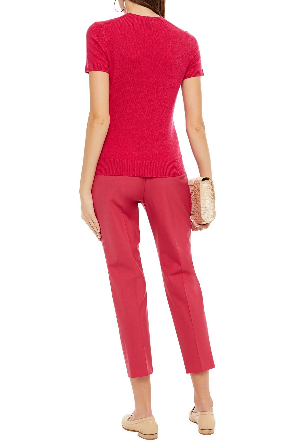 THEORY Treeca cropped stretch-wool slim-leg pants