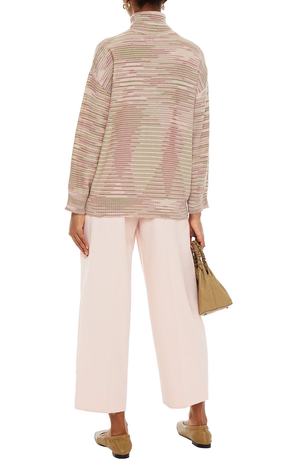 M MISSONI Oversized crochet-knit wool turtleneck sweater