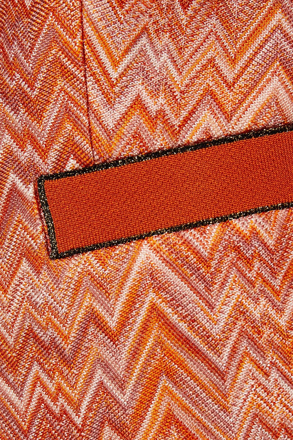 MISSONI Metallic-trimmed crochet-knit jacket