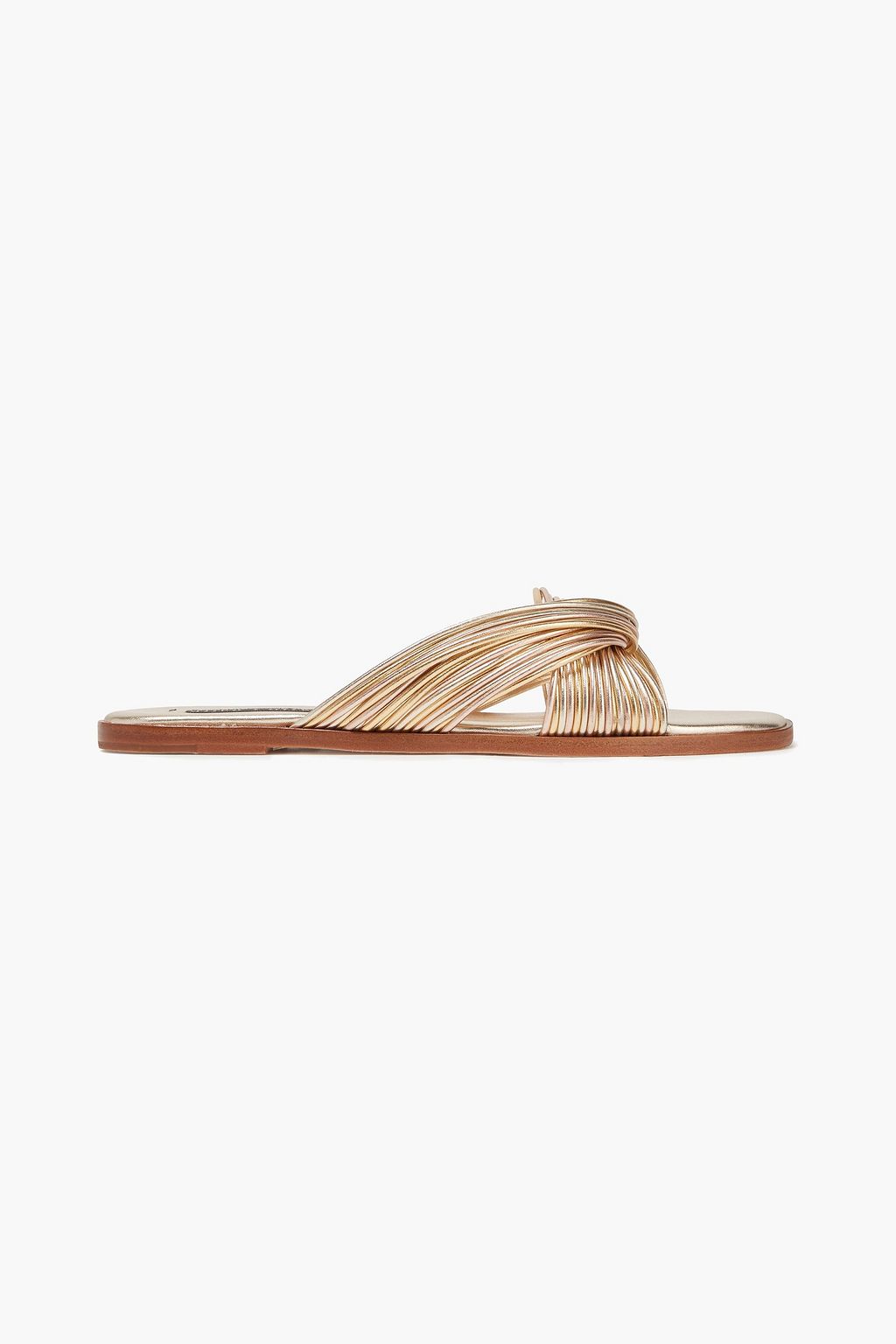 alice metallic leather sandal