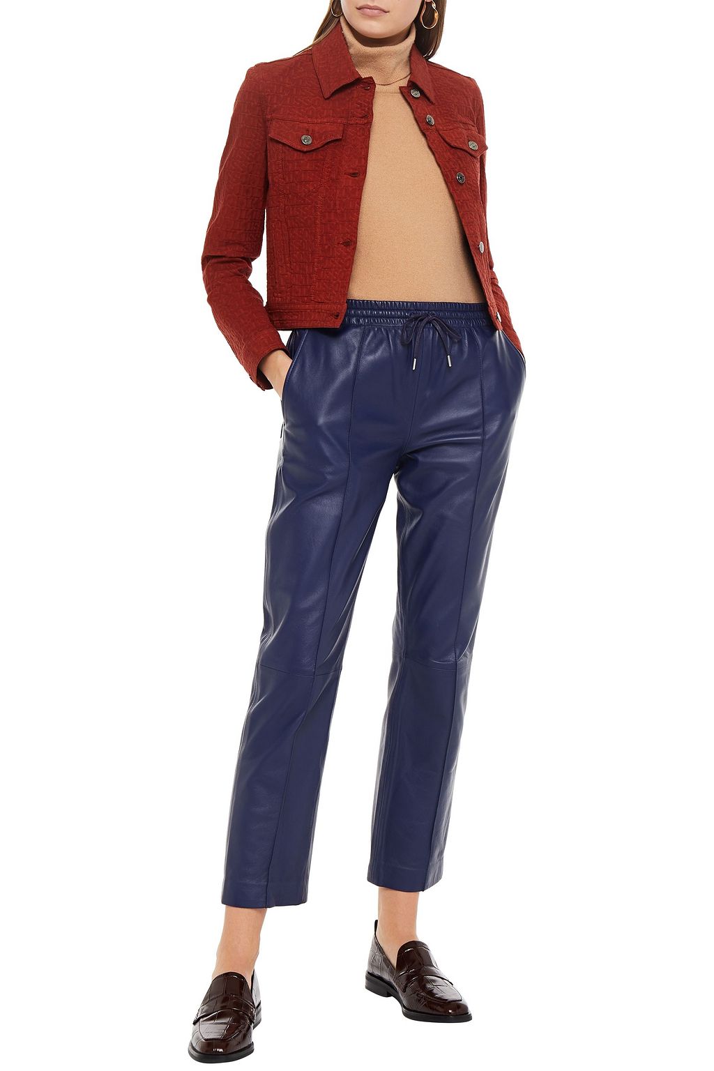 MISSONI Cropped embossed cotton-blend jacket