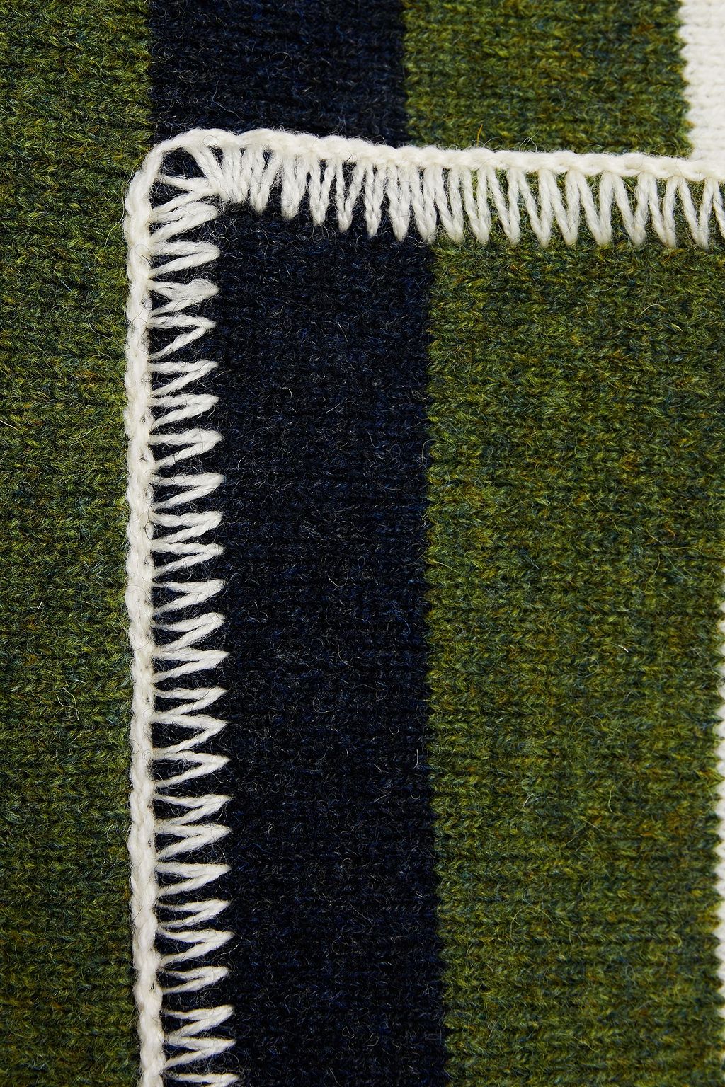 M MISSONI Oversized striped jacquard-knit wool-blend coat